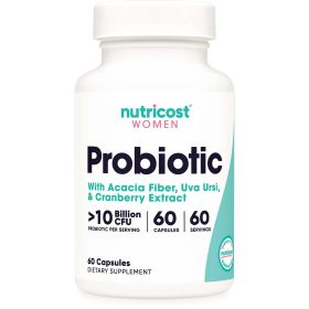 Nutricost Probiotic for Women 10 Billion CFU, 60 Capsules - Probiotic Supplement