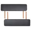 2-Zone Folding Massage Table and Stool Set 3.9" Thick Black