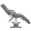 Beauty Treatment Chair Faux Leather Gray 70.9"x24.4"x30.7"