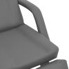 Beauty Treatment Chair Faux Leather Gray 70.9"x24.4"x30.7"