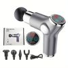 High Frequency Massage Gun Mini LCD 32 Speeds Fascia Gun Muscle Massager Relaxation Body Relax Fitness