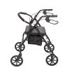 Four Wheel Walker Rollator with Fold Up Removable Back Support YF